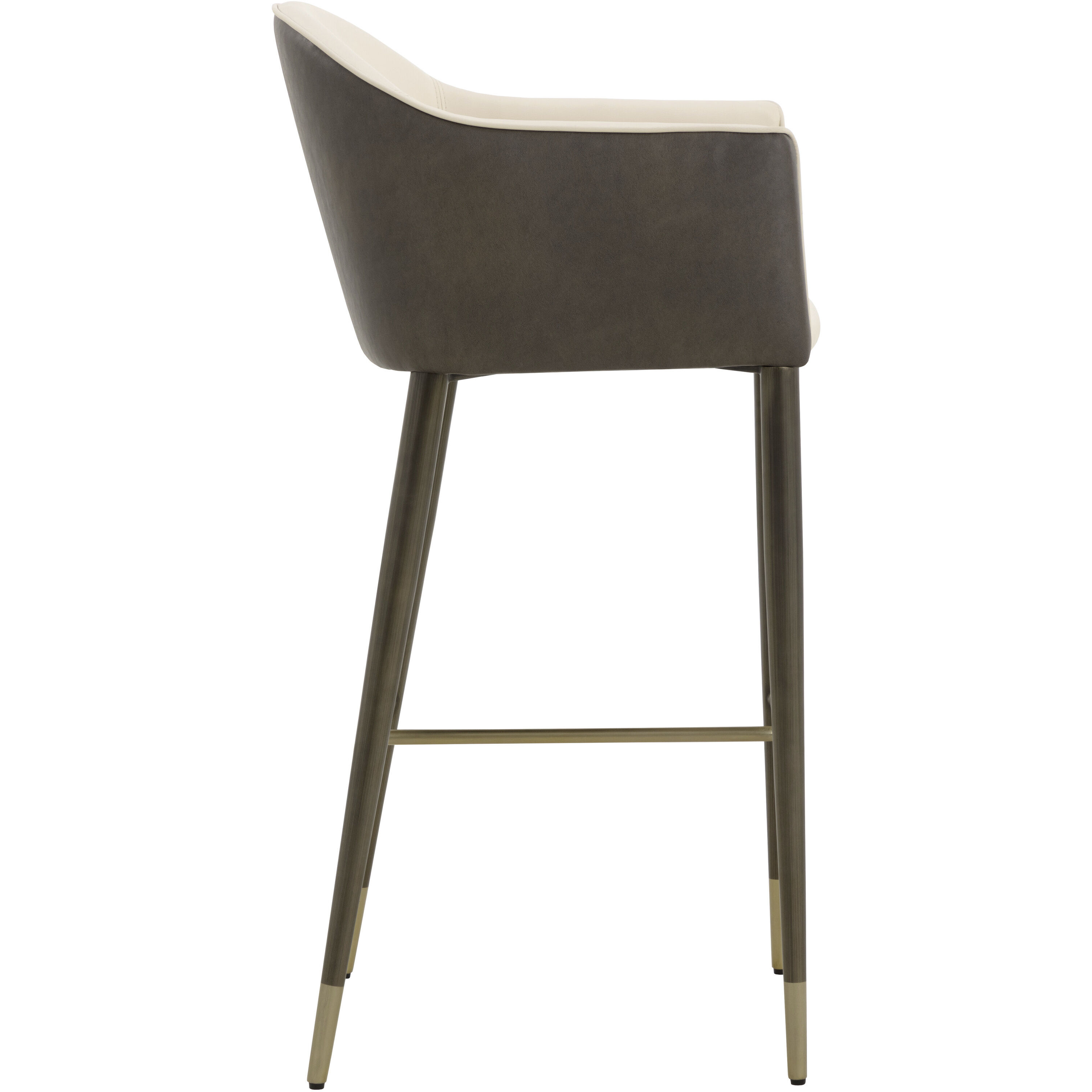 Kylin 41.75 inch Dillon Cream / Bravo Ash Barstool